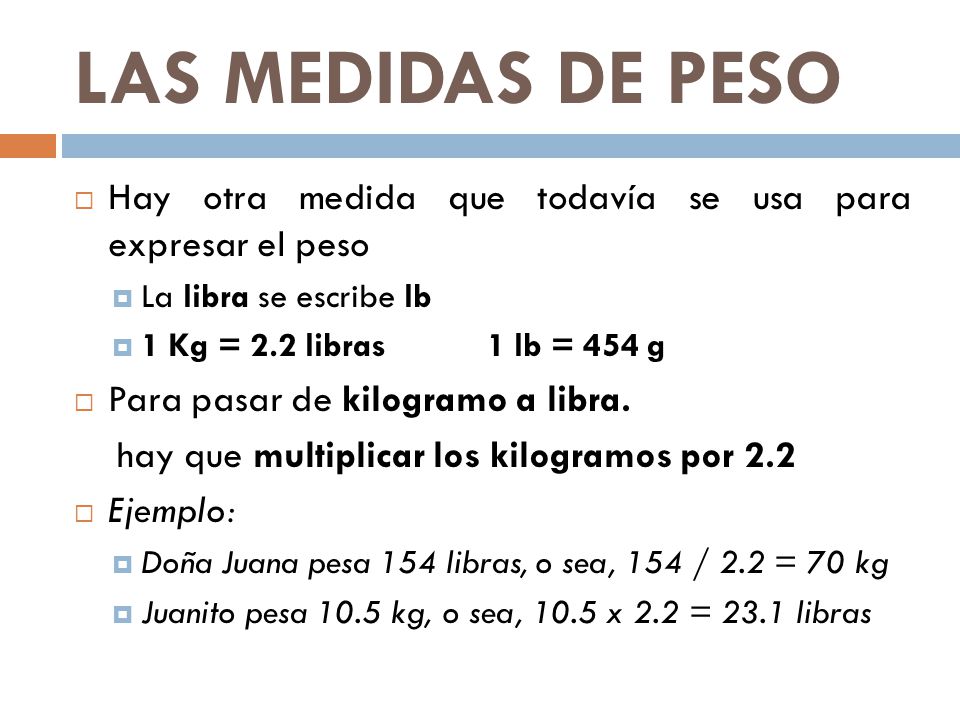 Como saber cuanto peso en libras